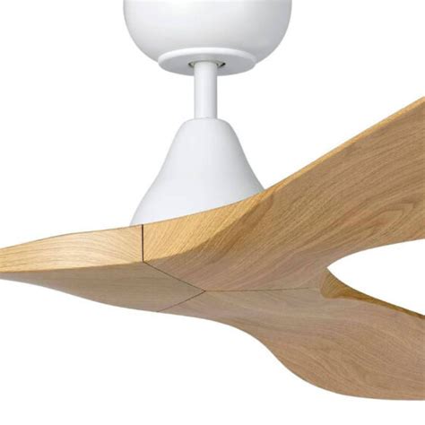 Eglo Surf Cm Dc Ceiling Fan White With Oak Fansonline Australia