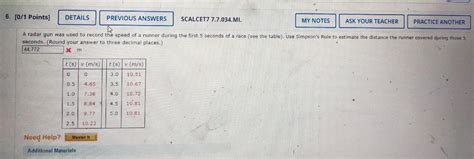 Solved 6 [0 1 Points] Details Previous Answers Scalcet7