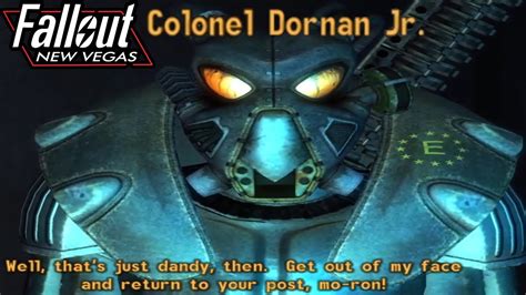 You Can Meet Sergeant Arch Dornan S Son In Fallout New Vegas Youtube