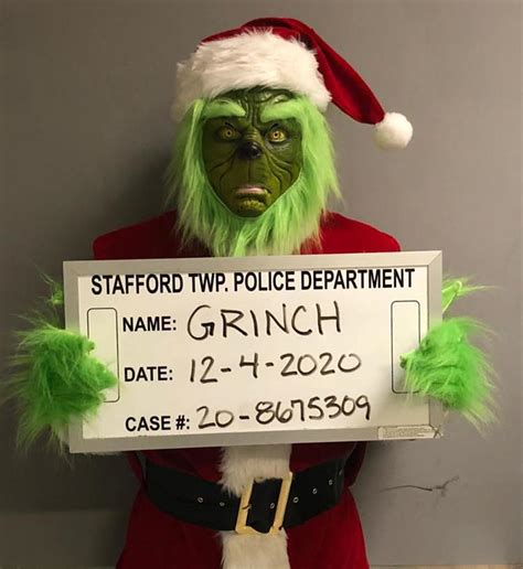 Stafford Police Arrest The Grinch For Trying To Steal Christmas