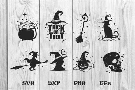 Halloween Witch Svg Dxf Eps Png Graphic By Dadan Pm · Creative Fabrica