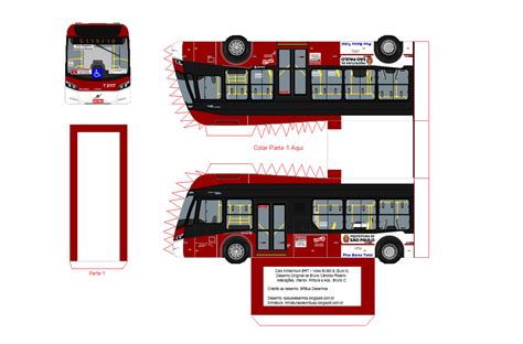 Miniaturas De Nibus Paulistas Em Papel Caio Millennium Brt Bi