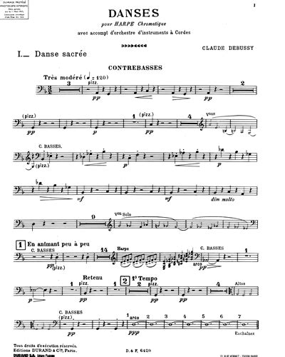 Danses Sacrée Et Profane Sheet Music By Claude Debussy Nkoda