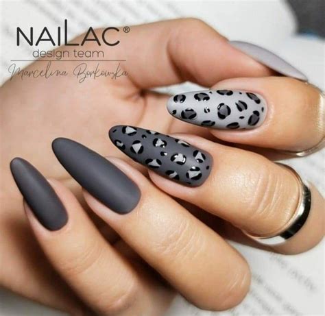 Pin On Paznokcie Gel Nails Pretty Nails Leopard Print Nails