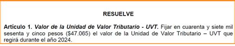 Valor De La UVT 2024 Consultorcontable Contabilidad Impuestos