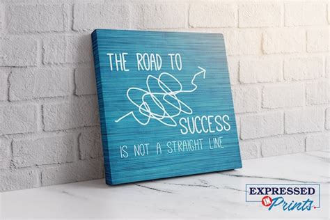 Inspirational wall art canvas, Road to Success! | Motivational Quotes ...