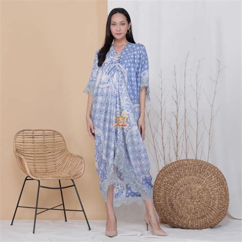 Jual PROMO KAFTAN VISCOSE LACE By Diana Batik Trusmi Shopee Indonesia