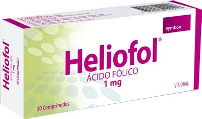 Heliofol Mg Acido Folico X Comprimidos Cenabast Farmatica