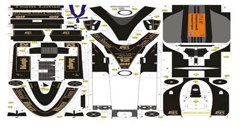 Lotus 98t 1986 Lotus Team Ayrton Senna Spinler Stampa Paper Craft