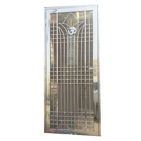 Polished Rectangular Stainless Steel Hinged Door For Home Apartment