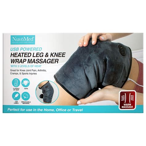 New Nuvomed Heated Leg And Knee Wrap Massager Cvs Pharmacy