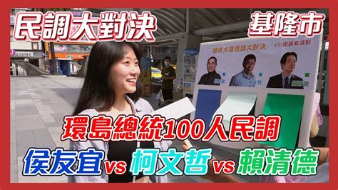 【民調大對決2024】基隆市區民眾最希望誰當選 此人再度逆轉勝 侯友宜vs柯文哲vs賴清德 總統民調 街頭民調 In基隆市東岸商場 【民調大對決2024 Ep29 環島總統民調 基隆市