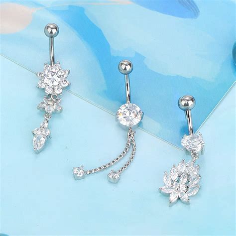 Lolias St Ck Edelstahl Bauchnabel Ringe Bauchnabelpiercing F R Damen