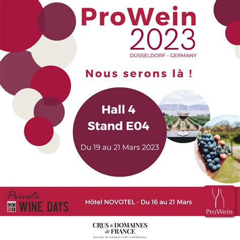 Nous Serons Prowein Crus Et Domaines De France