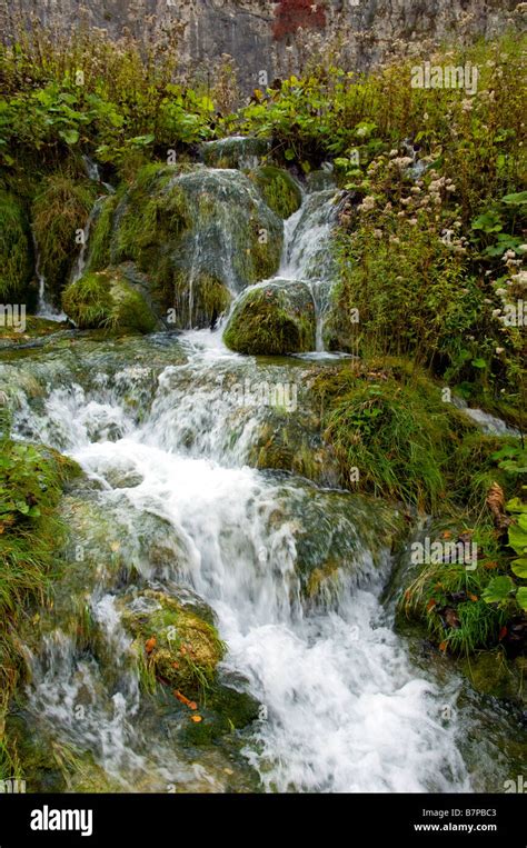 The waterfalls of Plitvice Lakes National Park Croatia Stock Photo - Alamy