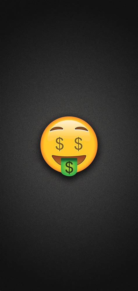 Money Face Emoji Phone Wallpaper