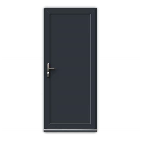 Anthracite Grey Upvc Door Unglazed Full Flat Panel Affordable Doors