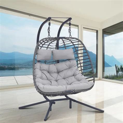 Dakota Fields Burhans 2 Person Swing Chair With Stand Reviews