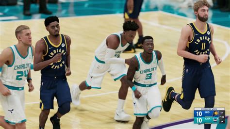 Nba K Mynba Mode Charlotte Hornets Vs Indiana Pacers Qtr Full