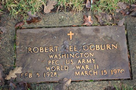 Pfc Robert Lee Ogburn Find A Grave Memorial