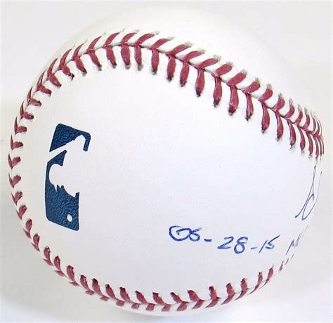 Lot Detail Eduardo Rodriguez Single Signed Ball Mlb Debut Inscription