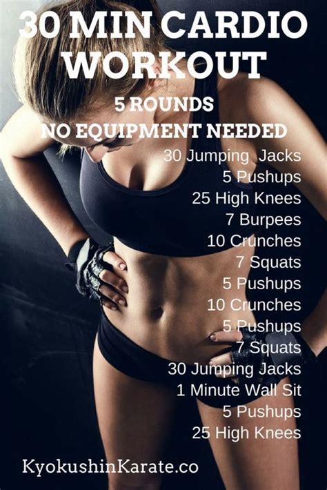 30-min cardio workout you can do at home. For your boxing/MMA equipment ...