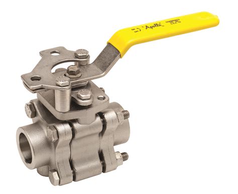 Apollo Stainless Steel 3 Piece Full Port Ball Valve With Ss Locking