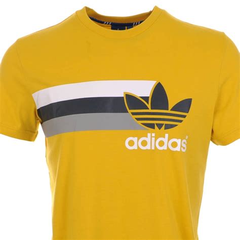 Adidas Cotton Originals Logo T Shirt Tri In Yellow For Men Lyst