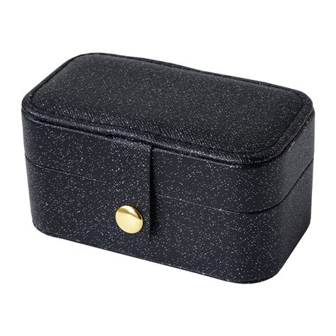 Leather Mini Jewelry Box Portable Travel Jewelry Storage Box