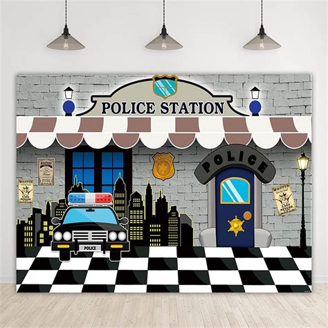 Bellimas Police Station Background Police Car City India | Ubuy