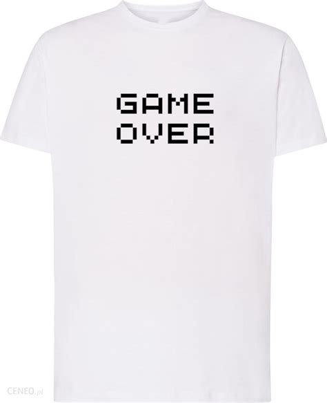 T Shirt Napis Nadruk Game Over Rozm XS Ceny I Opinie Ceneo Pl