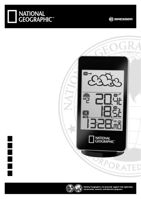 Manuale Bresser 90-66000 National Geographic Stazione meteorologica
