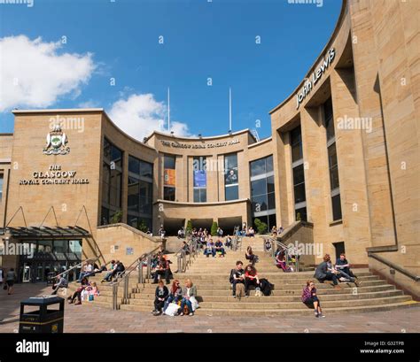 Entrance to the Glasgow Royal Concert Hall in Glasgow United Kingdom ...