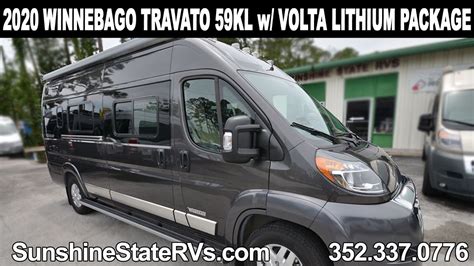 New 2020 Winnebago Travato 59kl Class B Rv Volta Lithium Package