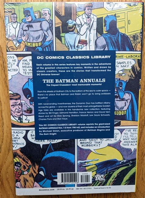 Dc Comics Classics Library The Batman Annuals Collected Dc Database