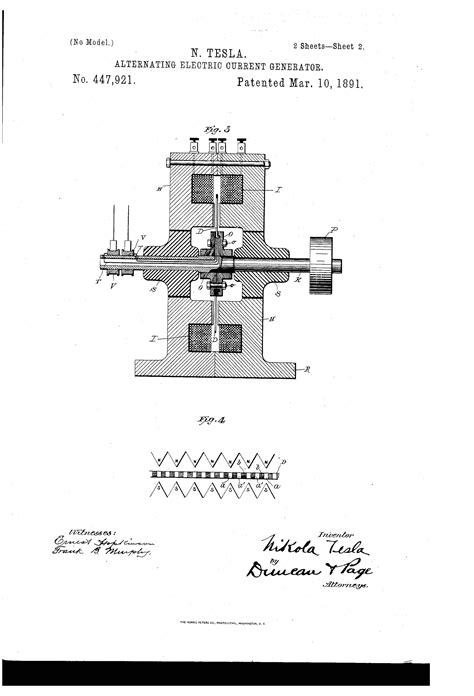 Patent of the Day: Alternating Electric Current Generator | Suiter ...