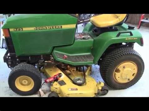 John Deere 425 Riding Mower W/54in Mower Deck Accessories In State ...