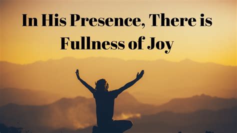 In His Presence There Is Fullness Of Joy St John 20 24 28 YouTube