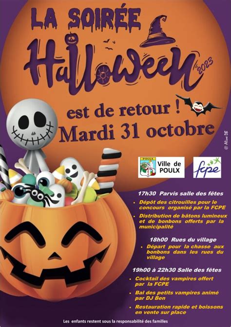 Soirée Halloween le 31 10 23 Mairie de Poulx Mairie de Poulx