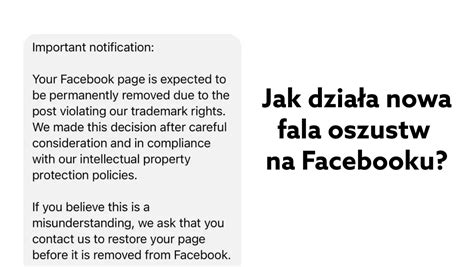 Strona zostanie zablokowana jak działa oszustwo przez Facebooka