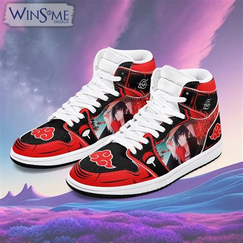 Akatsuki Itachi Uchiha Stan Smith Shoes Custom Naruto Anime Shoes