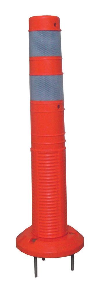 Orange Polyurethane Abs Base Spring Post For Road Safety Mm At Rs