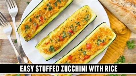 Stuffed Zucchini With Rice Irresistibly Delicious And Easy To Make