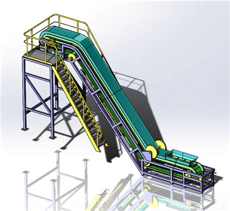 Conveyor Elevator Climbing Inclined Pvc Pu Rubber Conveyor For