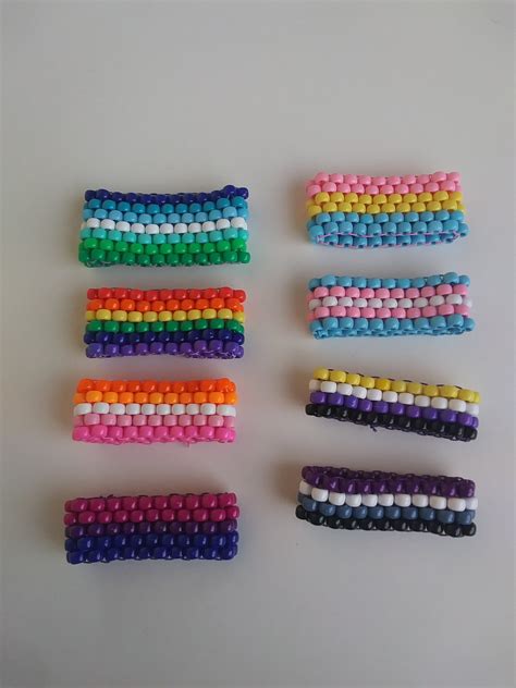 Pride Kandi Peyote Cuffs Customizable Etsy