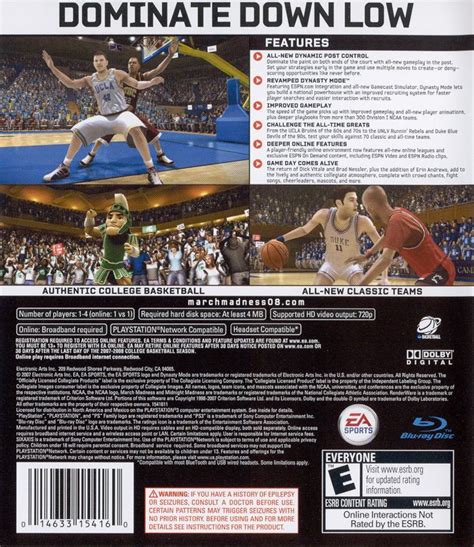 Ncaa March Madness Playstation Box Cover Art Mobygames