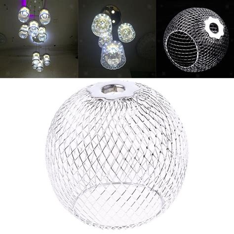 Chrome Iron Ball Ceiling Light Cover Pendant Round Lamp Shade