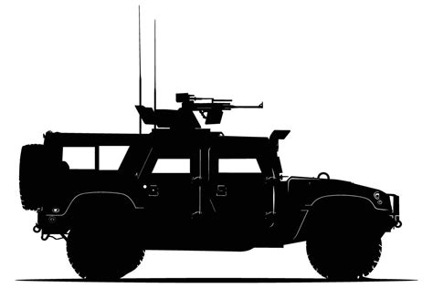 Armored Vehicle Graphic Silhouette Vector Art At Vecteezy