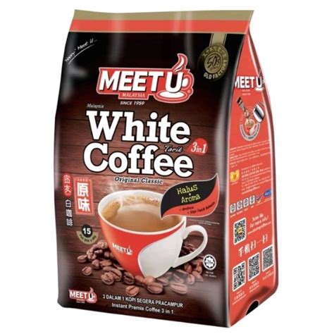 MEET U 3 In 1 White Coffee Tarik Original Classic Kopi Original Klasik