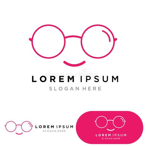 Glasses Logo Design Vector Illustrator Stock Vector Illustration Of